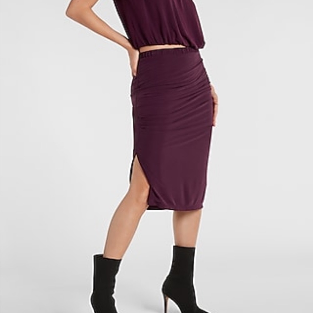 Express purple skirt